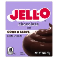  Jell-O Chocolate Flavor Cook & Serve Pudding & Pie Filling, 3.4 oz