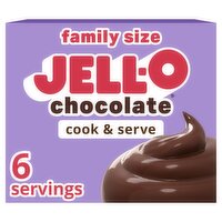Jell-O Chocolate Flavor Cook & Serve Pudding & Pie Filling Family Size, 5 oz