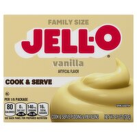 Jell-O Vanilla Cook & Serve Pudding & Pie Filling Family Size, 4.6 oz, 4.6 Ounce