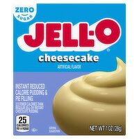 Jell-O Zero Sugar Cheesecake Instant Reduced Calorie Pudding & Pie Filling, 1 oz