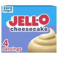 Jell-O Zero Sugar Cheesecake Instant Reduced Calorie Pudding & Pie Filling, 1 oz
