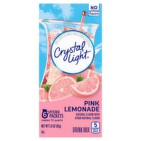 Crystal Light Pink Lemonade Drink Mix, 6 count, 2.9 oz