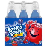 Kool-Aid Bursts Berry Blue Soft Drink, 6.75 fl oz, 6 count