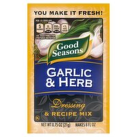 Good Seasons Garlic & Herb Dressing & Recipe Mix, 0.75 oz