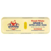 Puglisi Egg Farms Fresh White Eggs, Extra Large, 12 count, 27 oz