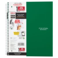 Five Star 1 Subject Wide Ruled Notebook, 100 sheets