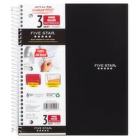 Five Star 3 Subject Wide Ruled Notebook