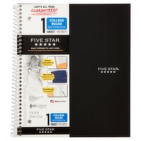 Five Star 1 Subject College Ruled Notebook, 1 Each