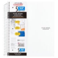 Five Star 5 Subject College Ruled Notebook