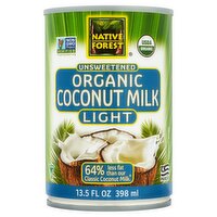 Native Forest Native Forest Unsweetened Light Organic Coconut Milk, 13.5 fl oz, 13.5 Fluid ounce 