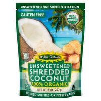 Let's Do...Organic 100% Organic Unsweetened Shredded Coconut, 8 oz