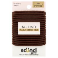 Conair Scünci No Damage Elastics, 18 count