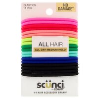 Conair Scünci No Damage Elastics, 18 count, 18 Each