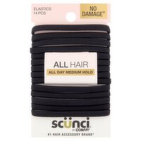 Conair Scünci No Damage Elastics, 14 count