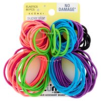 Conair Scünci No Damage Super Star Elastics, 80 count
