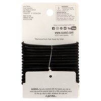 Scunci No Slip Grip Evolution Round Jelly Blacl Clear Elastics