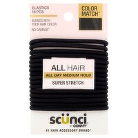 Conair Scünci No Damage Elastics, 16 count