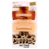 Conair Scünci Claw Clips, 3 count