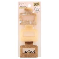 Conair Scünci Claw Clips, 3 count