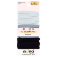 Conair Scünci No Damage Ponytailers, 18 count