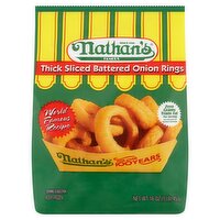 Nathan's Famous Thick Sliced Battered Onion Rings, 16 oz, 16 Ounce