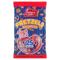 Lieber's Bretzels Pretzels Family Pack, 25 count, 12.5 oz