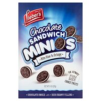 Lieber's Chocolate Sandwich Minios Cookies, 8 oz