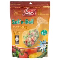 Lieber's Sack' n-Boil Food Mess Saver Bags, 8 count