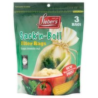 Lieber's Sack'n-Boil Filter Bags, 3 count