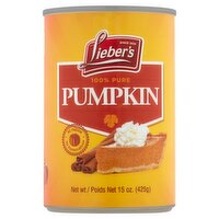 Lieber's 100% Pure Pumpkin, 15 oz