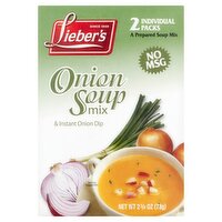 Lieber's Onion Soup Mix & Instant Onion Dip, 2 count, 2 3/4 oz