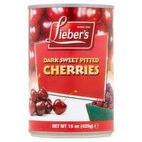 Lieber's Dark Sweet Pitted Cherries, 15 oz