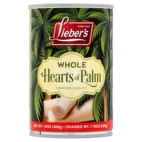 Lieber's Whole Hearts of Palm, 14 oz