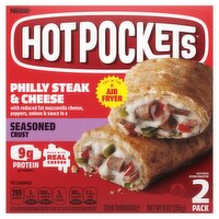 Hot Pockets Philly Steak & Cheese Seasoned Crust Sandwich, 2 count, 9 oz