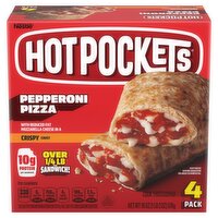 Hot Pockets Pepperoni Pizza Crispy Crust Sandwiches, 4 count, 18 oz
