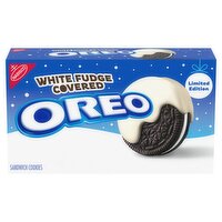 Nabisco Oreo White Fudge Covered Sandwich Cookies Limited Edition, 8.5 oz
