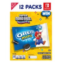 Nabisco Oreo Mini Chocolate Sandwich Cookies, 1 oz, 12 count