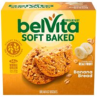 Belvita Banana Soft Baked Bread Breakfast Biscuits, 1.76 oz, 5 count