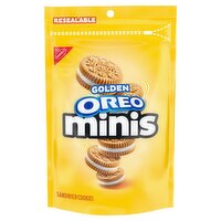 Nabisco Oreo Golden Minis Sandwich Cookies, 8 oz