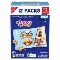 Teddy Grahams Honey Graham Snacks, 1 oz, 12 count, 12 Ounce