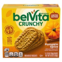 Belvita Pumpkin Spice Breakfast Biscuits Limited Edition, 1.76 oz, 5 count, 8.8 Ounce