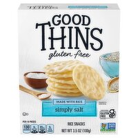 Good Thins Simply Salt Gluten Free Rice Snacks, 3.5 oz, 3.5 Ounce