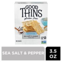 Good Thins Gluten Free Sea Salt & Pepper Rice Snacks, 3.5 oz