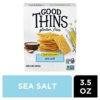 Good Thins Gluten Free Sea Salt Corn & Rice Snacks, 3.5 oz