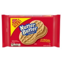 Nabisco Nutter Butter Peanut Butter Sandwich Cookies Family Size, 16 oz