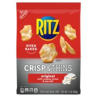 Nabisco Ritz Crisp & Thins Original with Creamy Onion & Sea Salt Potato and Wheat Chips, 7.1 oz