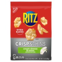 Nabisco Ritz Crisp & Thins Cream Cheese & Onion Potato and Wheat Chips, 7.1 oz