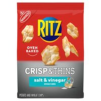 Nabisco Ritz Salt & Vinegar Crisp & Thins Potato and Wheat Chips, 7.1 oz, 7.1 Ounce