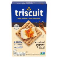 Triscuit Cracked Pepper & Olive Oil Crackers, 8.5 oz, 8.5 Ounce