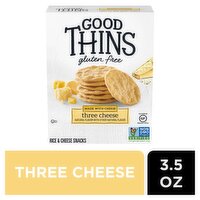 Good Thins Gluten Free Three Cheese Rice & Cheese Snacks, 3.5 oz